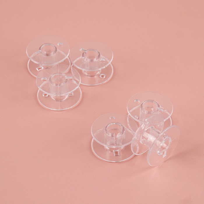 Набор шпулек, d=19 мм, 6 шт., прозрачный