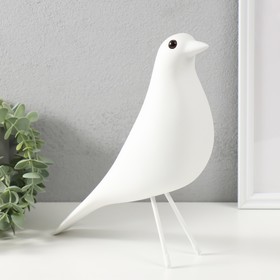 Сувенир полистоун "Птица" белая 28х23,5 см