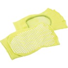 Носки для занятий йогой Bradex, противоскользящие, с открытыми пальцами, желтые - Фото 1