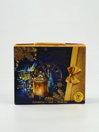 Подарочный набор новогодний «С Новым годом»: чай (50 г), конфеты (110 г), печенье брауни (120 г) 6878424