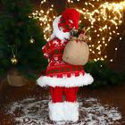 Дед Мороз "В красной шубке, колпачке и с подарками" 23х45 см - Фото 4