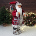 Дед Мороз под ёлку «Зимнее волшебство. Новогодняя игрушка в красной шубке с подарками», 60 см - Фото 2