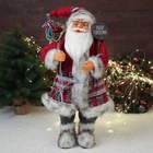 Дед Мороз под ёлку «Зимнее волшебство. Новогодняя игрушка в красной шубке с подарками», 60 см - Фото 5