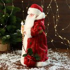 Дед Мороз "В красной шубке, с посохом и мешком" двигается, 40 см - Фото 4