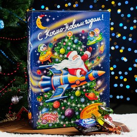 Новогодний подарок "Книга - Космос", анимация, вкладыш, игра "Космич бой", 750 г