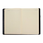 Ежедневник полудатированный А5, 208 листов Profy, рециклированная кожа, сменный блок, золотой срез, чёрный - Фото 22