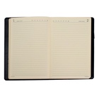 Ежедневник полудатированный А5, 208 листов Profy, рециклированная кожа, сменный блок, золотой срез, чёрный 5155511