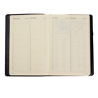 Ежедневник полудатированный А5, 208 листов Profy, рециклированная кожа, сменный блок, золотой срез, чёрный - Фото 10