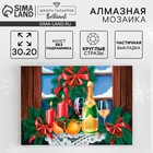 Алмазная мозаика на новый год с частичным заполнением на холсте «Натюрморт», 20×30 см, набор для творчества - Фото 1
