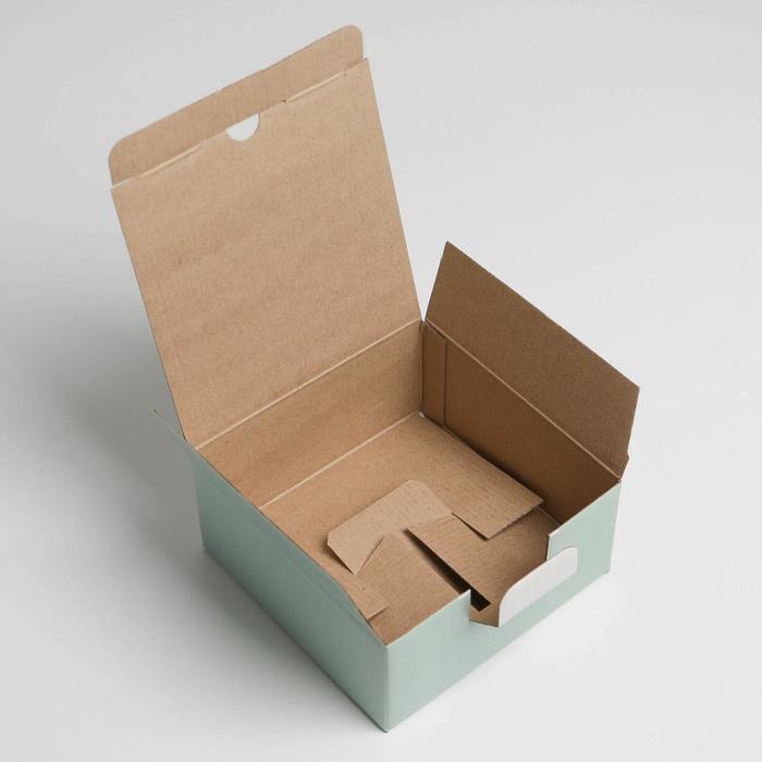 Коробка‒пенал, упаковка подарочная, «Ромашки», 15 х 15 х 7 см - фото 1889659579