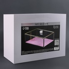 Органайзер для хранения «Кристалл», с крышкой, стеклянный, 1 секция, 25 × 18,3 × 11 см, цвет прозрачный/медный/розовый - Фото 13