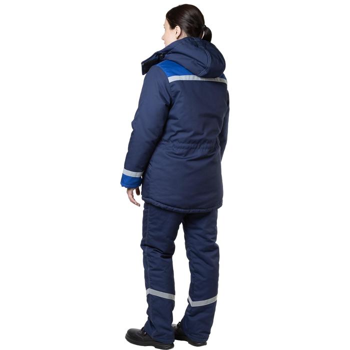 Куртка женская утеплённая, цвет синий, размер 48-50, рост 170-176 - фото 1886696589