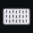 Светоотражающие наклейки «Предупреждающий знак», 11,2 × 6,5 см, 21 шт на листе, цвет серый - Фото 4