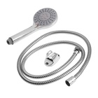 Душевая лейка 3 режима со шлангом, гайки металл, держатель, крепеж в комплекте. 6931450