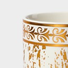 Конфетница керамическая «Gold. Птичка», 220 мл, 8×21 см, цвет белый - Фото 3