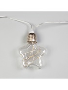 Гирлянда «Нить» 3 м с насадками «Лампочки звездочки», IP20, прозрачная нить, 80 LED, свечение белое, 8 режимов, 220 В - фото 7085021 Гирлянда «Нить» 3 м с насадками «Лампочки звездочки», IP20, прозрачная нить, 80 LED, свечение белое, 8 режимов, 220 В - фото 7085021