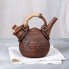Чайник для заварки «Татарский», гончарный, красная глина, 0,8 л - Фото 1