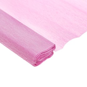 Бумага крепированная 50 х 200 см, в рулоне, 30 г/м2, розовая (комплект 10 шт)