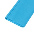 Бумага крепированная 50 х 200 см, в рулоне, 30 г/м2, голубая - фото 9411619