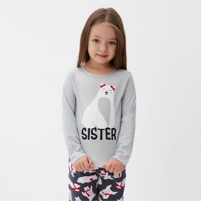 Пижама детская для девочки KAFTAN Polar Bear, размер 30 (98-104 см)