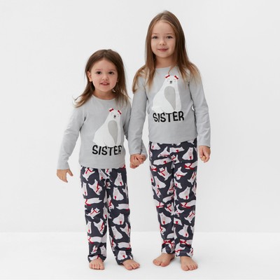 Пижама детская для девочки KAFTAN Polar Bear, размер 30 (98-104 см)