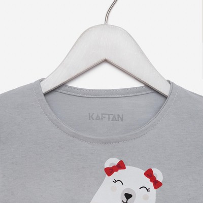 Пижама детская для девочки KAFTAN Polar Bear, размер 30 (98-104 см)