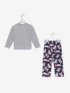 Пижама для девочки (лонгслив и брюки) KAFTAN: Polar Bear, размер 34 (122-128 см), сине-серая - Фото 14
