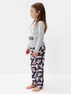 Пижама для девочки (лонгслив и брюки) KAFTAN: Polar Bear, размер 34 (122-128 см), сине-серая - Фото 4