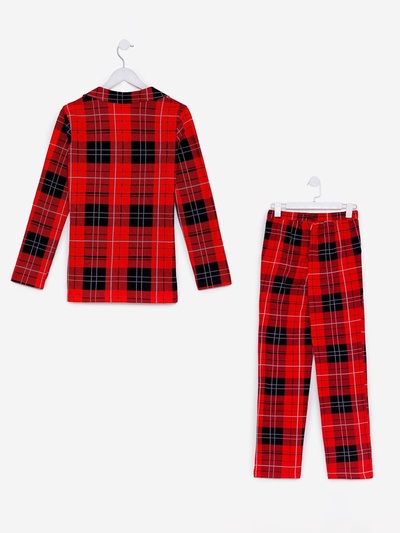Пижама новогодняя женская (рубашка, брюки) KAFTAN Christmas, размер 44-46