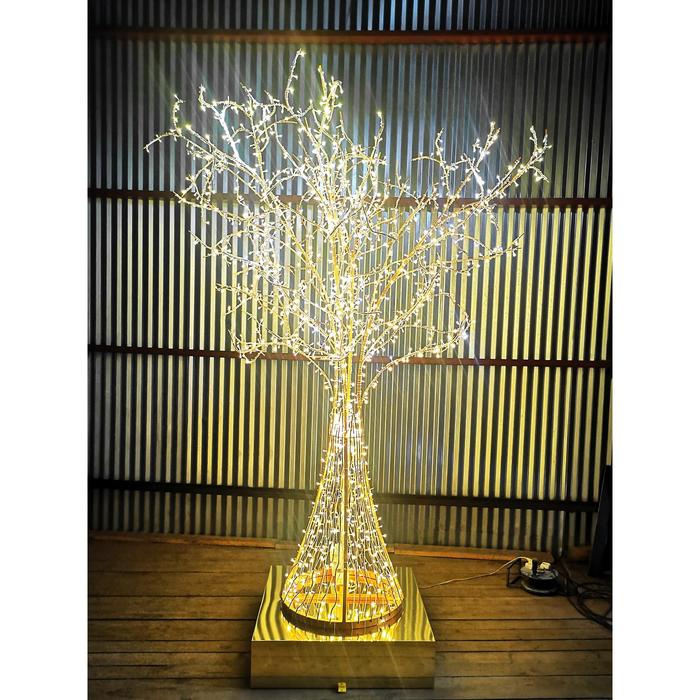 Светодиодная фигура «Золотое дерево», 130 × 250 × 130 см, 100 Вт, 220 В
