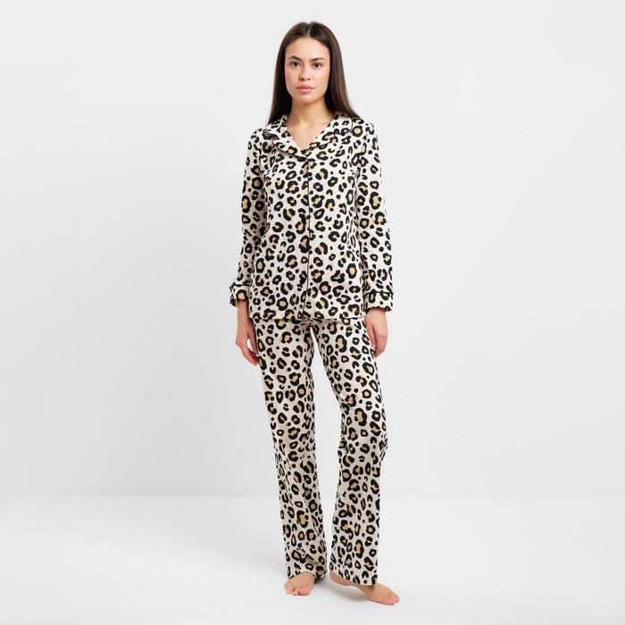 Пижама женская (рубашка, брюки) KAFTAN Style, размер 44-46