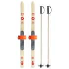 Комплект лыжный подростковый: лыжи 90 см, палки 80 см, цвета МИКС - Фото 13