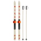 Комплект лыжный подростковый: лыжи 100 см, палки 80 см, цвета МИКС - Фото 6