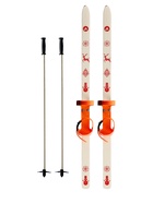 Лыжный комплект, 110 см, c креплениями с резиновой пяткой и палками длиной 80 см - Фото 12