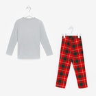 Пижама новогодняя детская: лонгслив, брюки, KAFTAN: Santa, рост 98-104 см - Фото 12