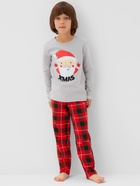 Пижама новогодняя детская: лонгслив, брюки, KAFTAN: Santa, рост 122-128 см - Фото 6