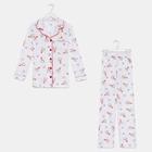 Пижама женская (рубашка и брюки) KAFTAN "Deers" размер 48-50 - фото 29783667