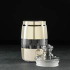 Банка для сыпучих продуктов «Геометрия», 1.1 л, с гравировкой и напылением, цвет напыления золотой - Фото 3