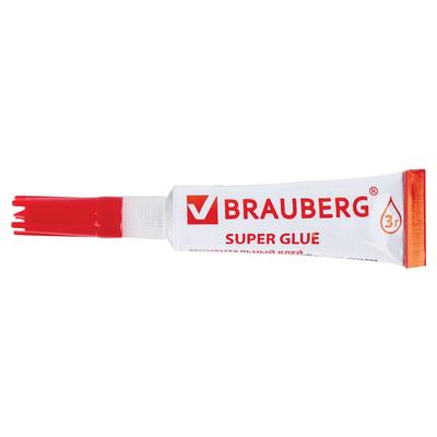 Клей моментальный BRAUBERG 605566, прочный, 3 г