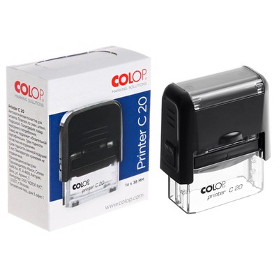 Оснастка для штампа автоматическая, COLOP Printer Compact 20, 38×14 мм, корпус чёрный