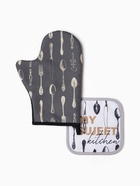 Набор кухонный «Приборы», варежка-прихватка 20х28см, прихватка 17х17см, 35% х/л,65% п/э - фото 24313606