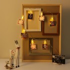 Гирлянда светодиодная с прищепками «Чудесного Нового года», длина 1.5 м - Фото 4