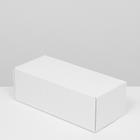 Коробка самосборная, без окна, белая, для подарков, хранения и отправки посылок, 16×35×12 см - Фото 2