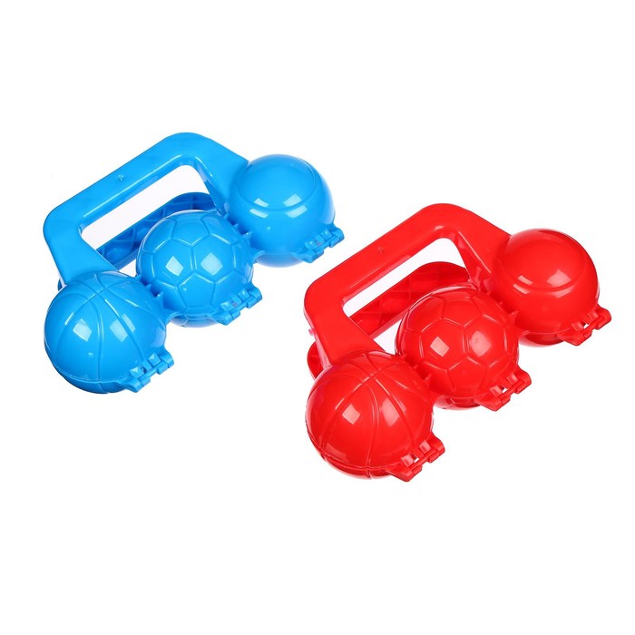 Набор снежколеп-песколеп «Мячики» 20 × 11,5 × 7 см + надувная основа 60 × 45 см, МИКС 51263