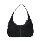 Сумка-хобо, отдел на молнии, цвет чёрный - Фото 3
