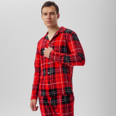 Пижама мужская KAFTAN Christmas, красная, размер 56