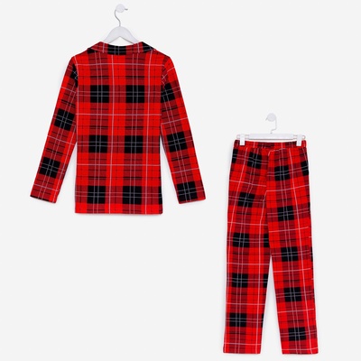 Пижама мужская KAFTAN Christmas, красная, размер 56