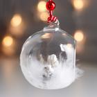 Сувенир полистоун, стекло "Белочка в шарике" 8,2х7х8 см (комплект 8 шт) - фото 22988669