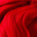 Шерсть для валяния 100% полутонкая шерсть 100гр (06 красный) - Фото 3