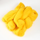 Шерсть для валяния 100% тонкая мериносовая шерсть 100гр (12 желток) - Фото 2